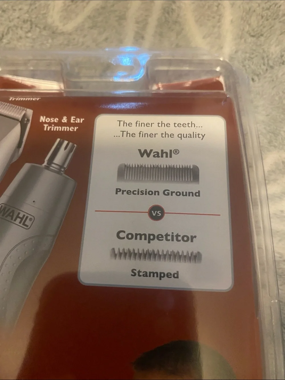 Wahl Silver Mustache & Beard Trimmer Kit with Guide Combs